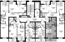 Планировка квартиры студии, 24,3 м2