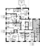 Планировка 2-комнатной квартиры, 46,5 м2