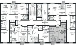 Планировка 1-комнатной квартиры, 31 м2