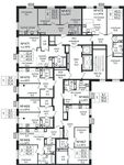 Планировка 3-комнатной квартиры, 52 м2