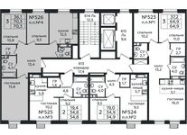 Планировка 3-комнатной квартиры, 70,3 м2