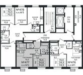 Планировка 2-комнатной квартиры, 34,8 м2