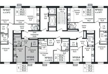 Планировка 1-комнатной квартиры, 31 м2