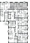 Планировка 3-комнатной квартиры, 52 м2