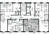 Планировка 2-комнатной квартиры, 34,9 м2