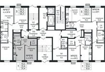 Планировка 1-комнатной квартиры, 31,4 м2