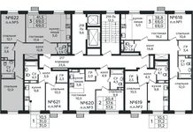 Планировка 3-комнатной квартиры, 69 м2