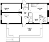 Планировка 4-комнатной квартиры, 122,8 м2