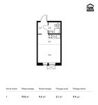 Планировка квартиры студии, 19,8 м2