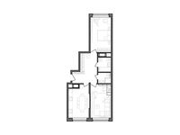 Планировка 2-комнатной квартиры, 63,73 м2