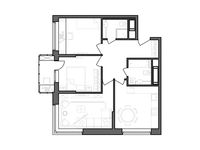 Планировка 3-комнатной квартиры, 66,36 м2