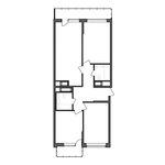 Планировка 4-комнатной квартиры, 90,65 м2