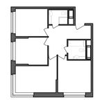 Планировка 3-комнатной квартиры, 65,28 м2