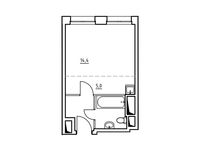 Планировка квартиры студии, 26,9 м2