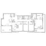 Планировка 4-комнатной квартиры, 202,88 м2