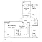 Планировка 5-комнатной квартиры, 196,6 м2