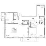 Планировка 4-комнатной квартиры, 159,3 м2