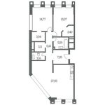 Планировка 2-комнатной квартиры, 100 м2