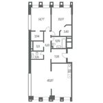 Планировка 2-комнатной квартиры, 108 м2