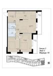 Планировка 3-комнатной квартиры, 81,6 м2