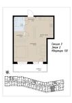 Планировка 1-комнатной квартиры, 51,5 м2