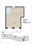Планировка 1-комнатной квартиры, 51,9 м2