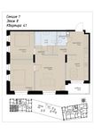 Планировка 3-комнатной квартиры, 75,6 м2