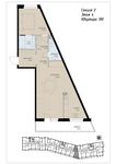 Планировка 2-комнатной квартиры, 66,4 м2