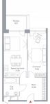 Планировка 2-комнатной квартиры, 62,6 м2