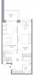 Планировка 2-комнатной квартиры, 65,23 м2