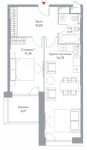 Планировка 2-комнатной квартиры, 62,97 м2