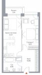 Планировка 2-комнатной квартиры, 60,24 м2