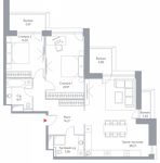 Планировка 2-комнатной квартиры, 111 м2