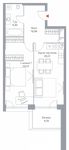 Планировка 2-комнатной квартиры, 64,01 м2