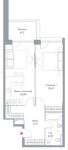 Планировка 2-комнатной квартиры, 65,23 м2