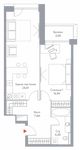 Планировка 2-комнатной квартиры, 64,4 м2
