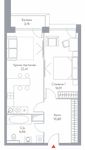 Планировка 2-комнатной квартиры, 60,2 м2