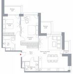 Планировка 2-комнатной квартиры, 111 м2