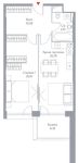 Планировка 2-комнатной квартиры, 63,07 м2