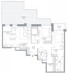 Планировка 2-комнатной квартиры, 146,67 м2