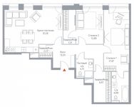 Планировка 3-комнатной квартиры, 103,1 м2