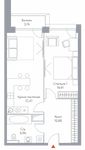Планировка 2-комнатной квартиры, 60,2 м2