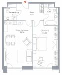 Планировка 2-комнатной квартиры, 74,6 м2