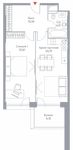 Планировка 2-комнатной квартиры, 62,8 м2