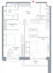 Планировка 2-комнатной квартиры, 79,7 м2