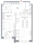 Планировка 2-комнатной квартиры, 79,12 м2