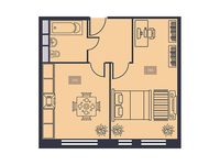 Планировка 1-комнатной квартиры, 41,5 м2