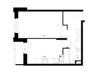 Планировка 1-комнатной квартиры, 37,8 м2