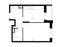 Планировка 1-комнатной квартиры, 35,24 м2