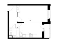 Планировка 1-комнатной квартиры, 37,75 м2
